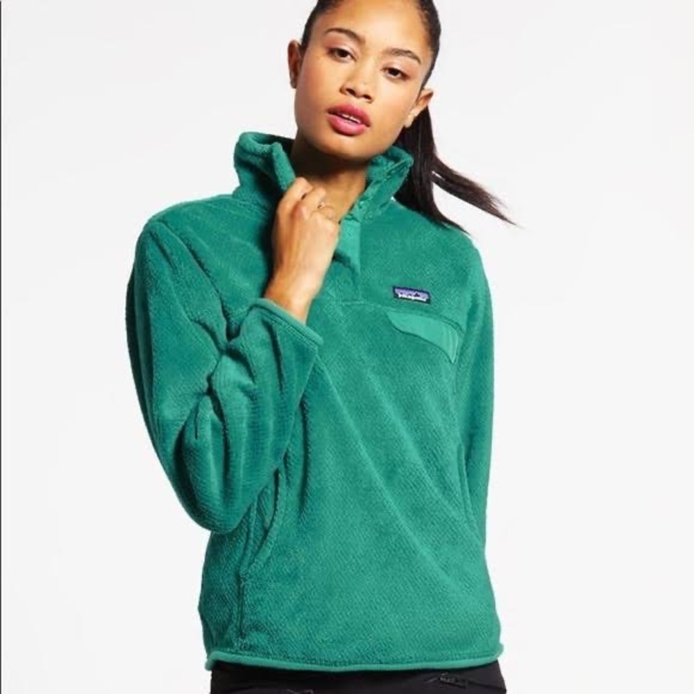 Patagonia Retool Snap T Fleece Pullover- Nettle Green